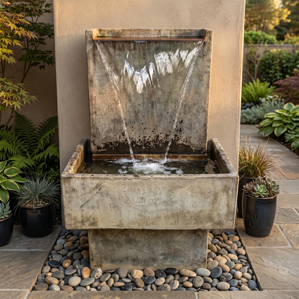 Lamina Wall Fountain Tall