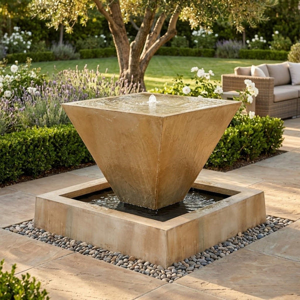 Large Oblique Outdoor Fountain