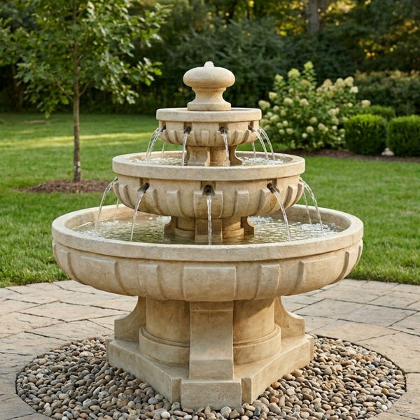 Large Regal Tier Outdoor Fountain