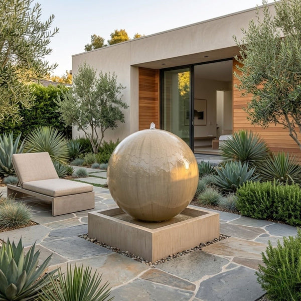 Large Sphere Garden Fountain