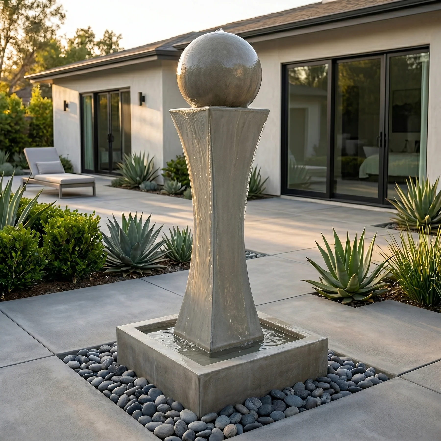 7' Tall I Garden Water Fountain