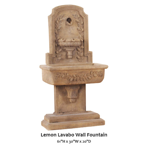 Lemon Lavabo Wall Fountain