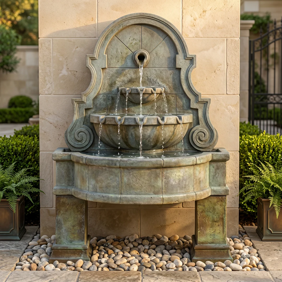 Liguria Wall Fountain With Legs