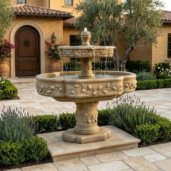 Limoni Romani Two Tier Outdoor Water Fountain