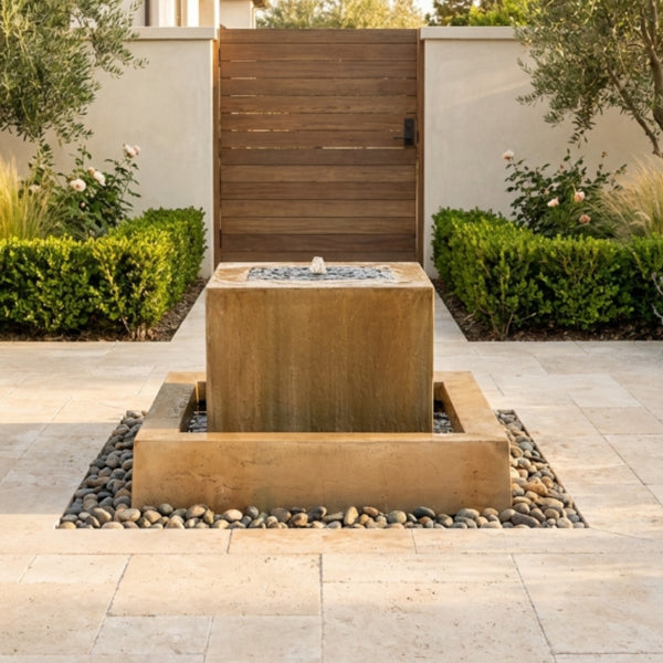 Linear Garden Water Fountain