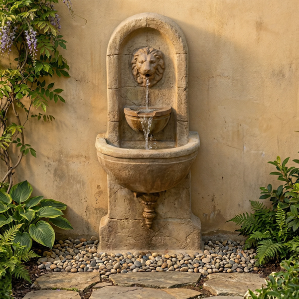 Lion Wall Water Fountain