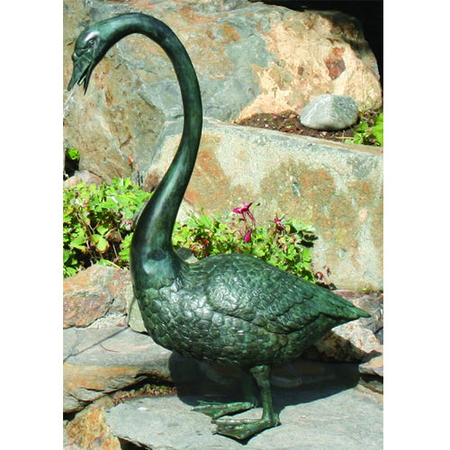 Brass Baron Long Neck Goose Garden | Pool Accent