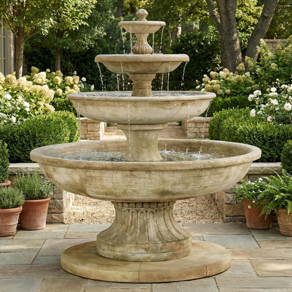 Marina 4 Tier Outdoor Water Fountain