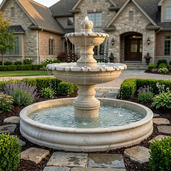 Marina Two Tier Pond Outdoor Water Fountain