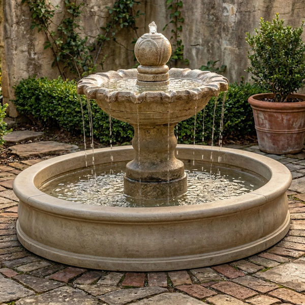 Marina One Tier Pond Outdoor Water Fountain