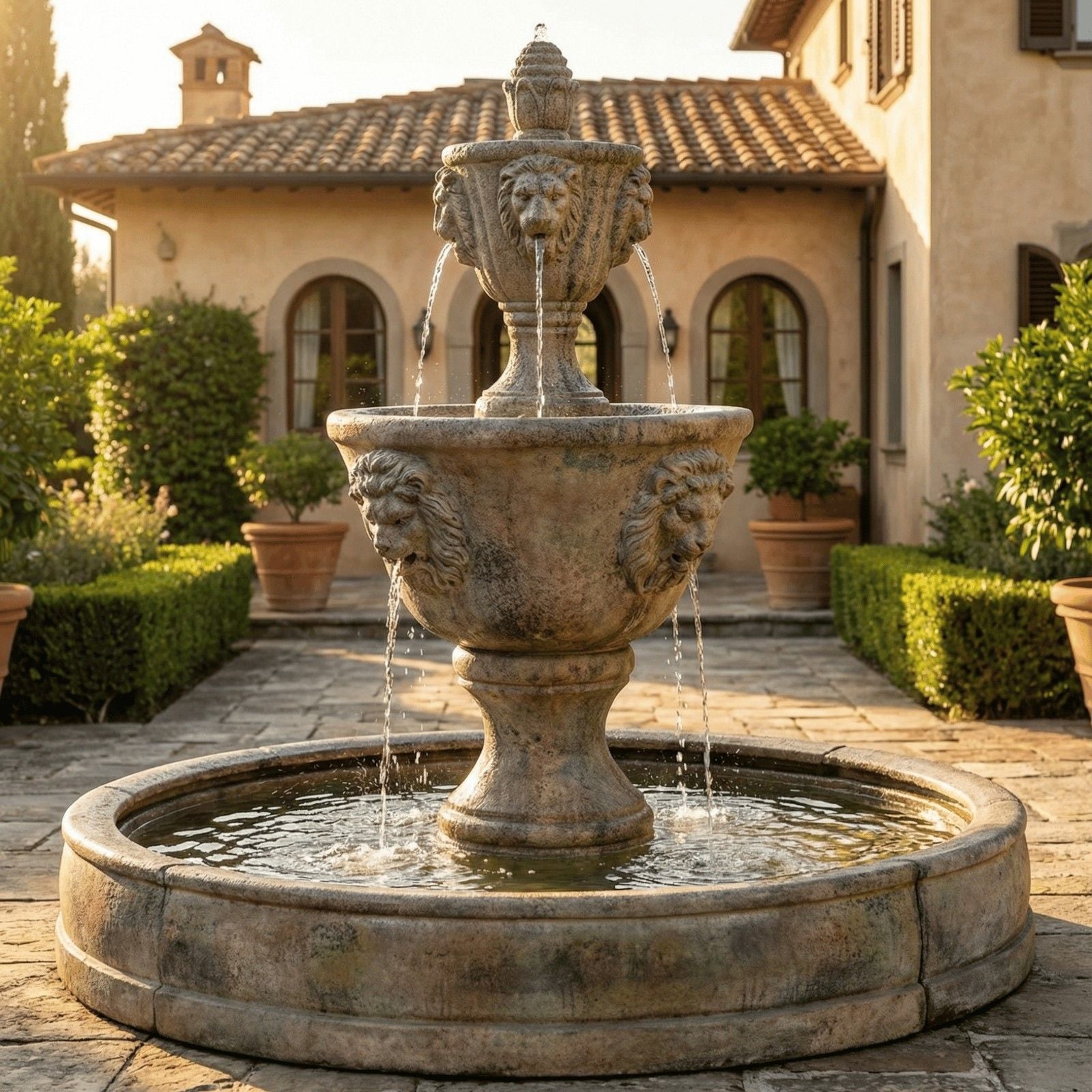 Medium Two-Tier Leonesco in Valencia Fountain