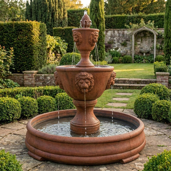 Medium Two Tier Leonesco Fountain in Grando Pool