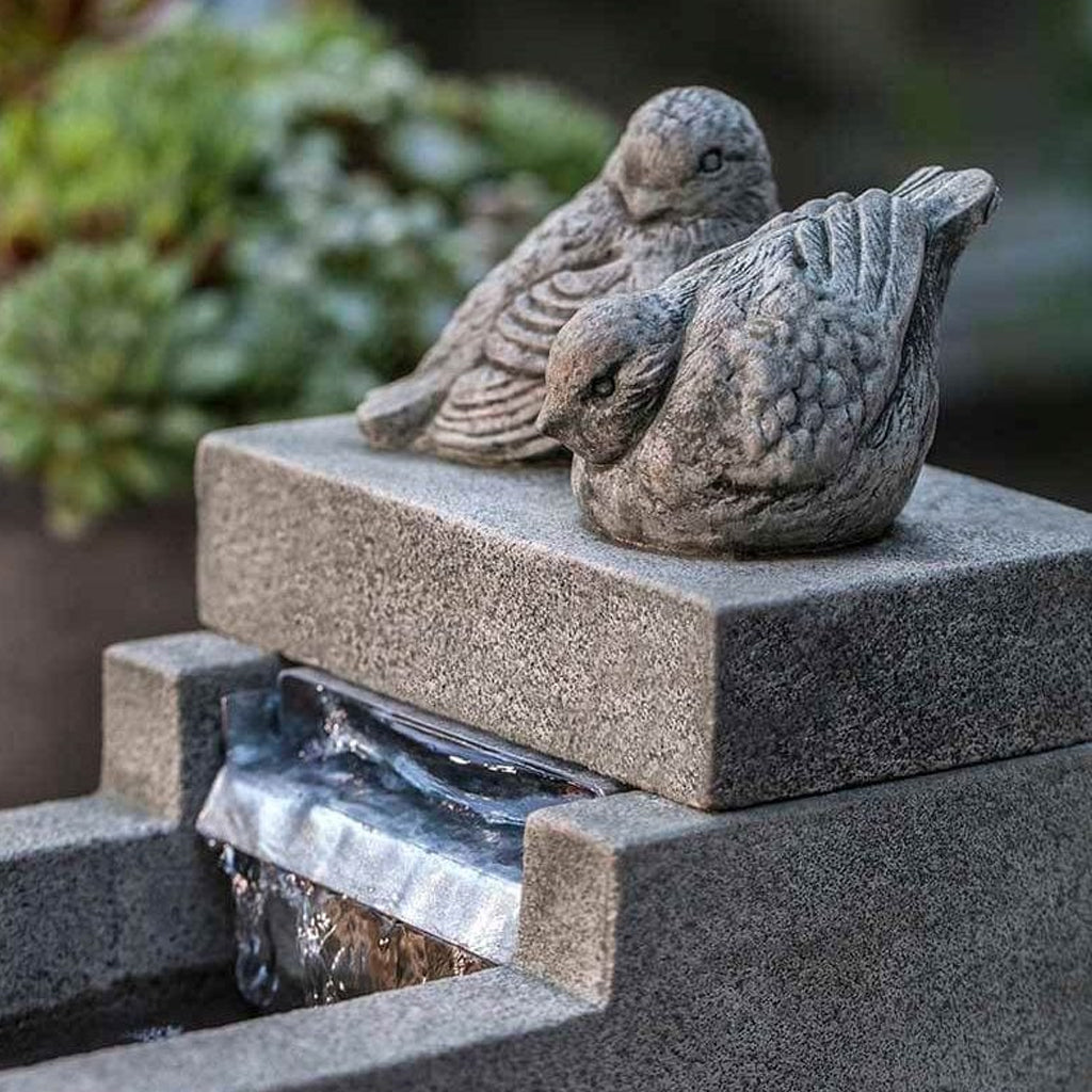Mini Element With Birds Garden Terrace Fountain