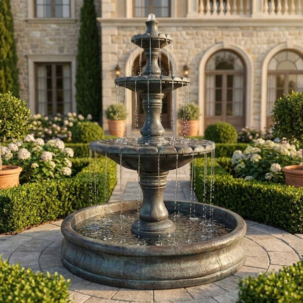 Monaco Three Tier Fountain with 55" Basin