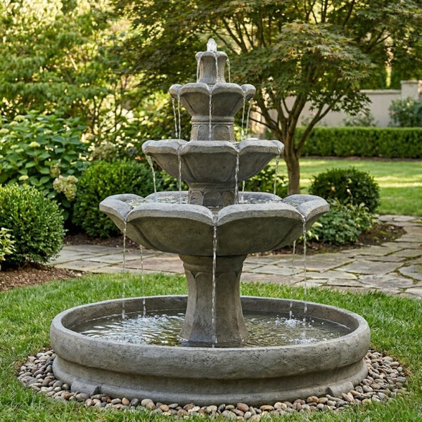 Montreux Three-Tier Fountain in Rondo Pool