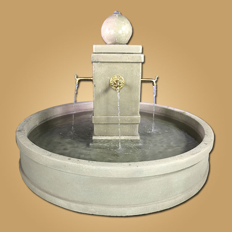 Napa Round Pond Fountain for Bronze Spouts