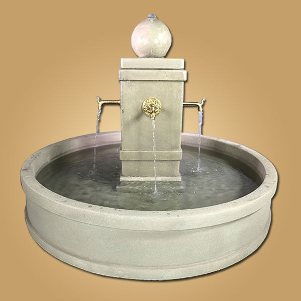 Napa Round Pond Fountain for Bronze Spouts