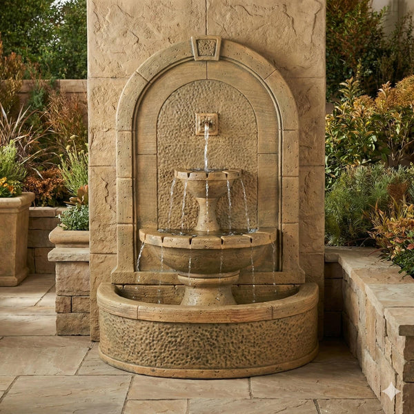 New Horizon Wall Water Fountain by Fiore Stone