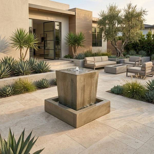 Obtuse Garden Water Fountain