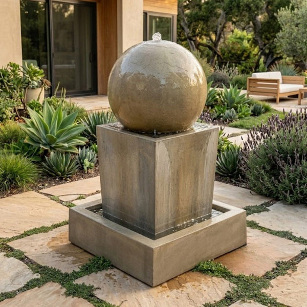 Obtuse With Ball Garden Water Fountain