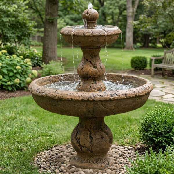Old Classic Tiered Garden Water Fountain