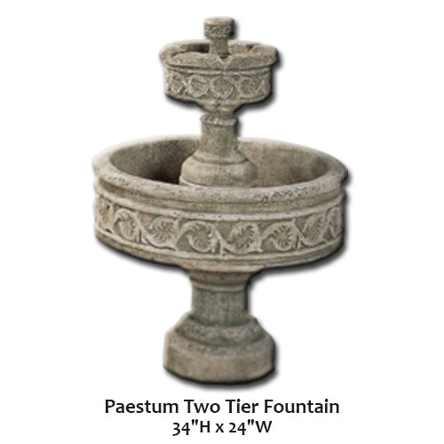 Paestum Two Tier Fountain