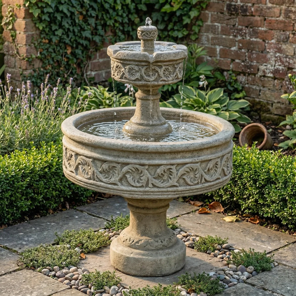 Paestum Two Tier Fountain