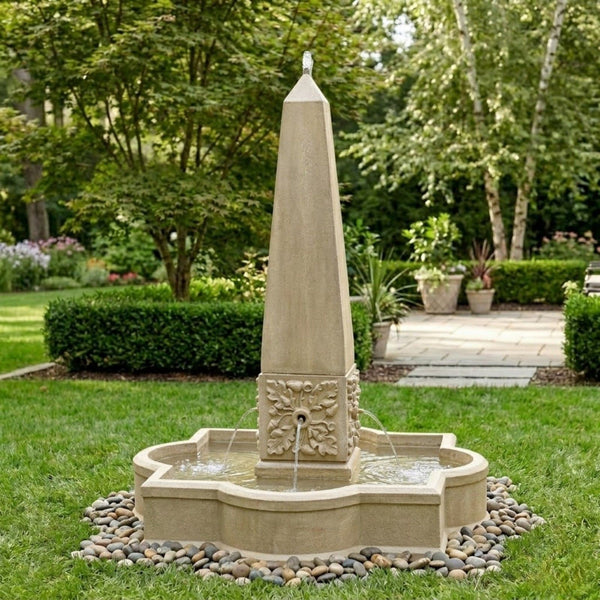 Palazzo Obelisk Outdoor Water Fountain