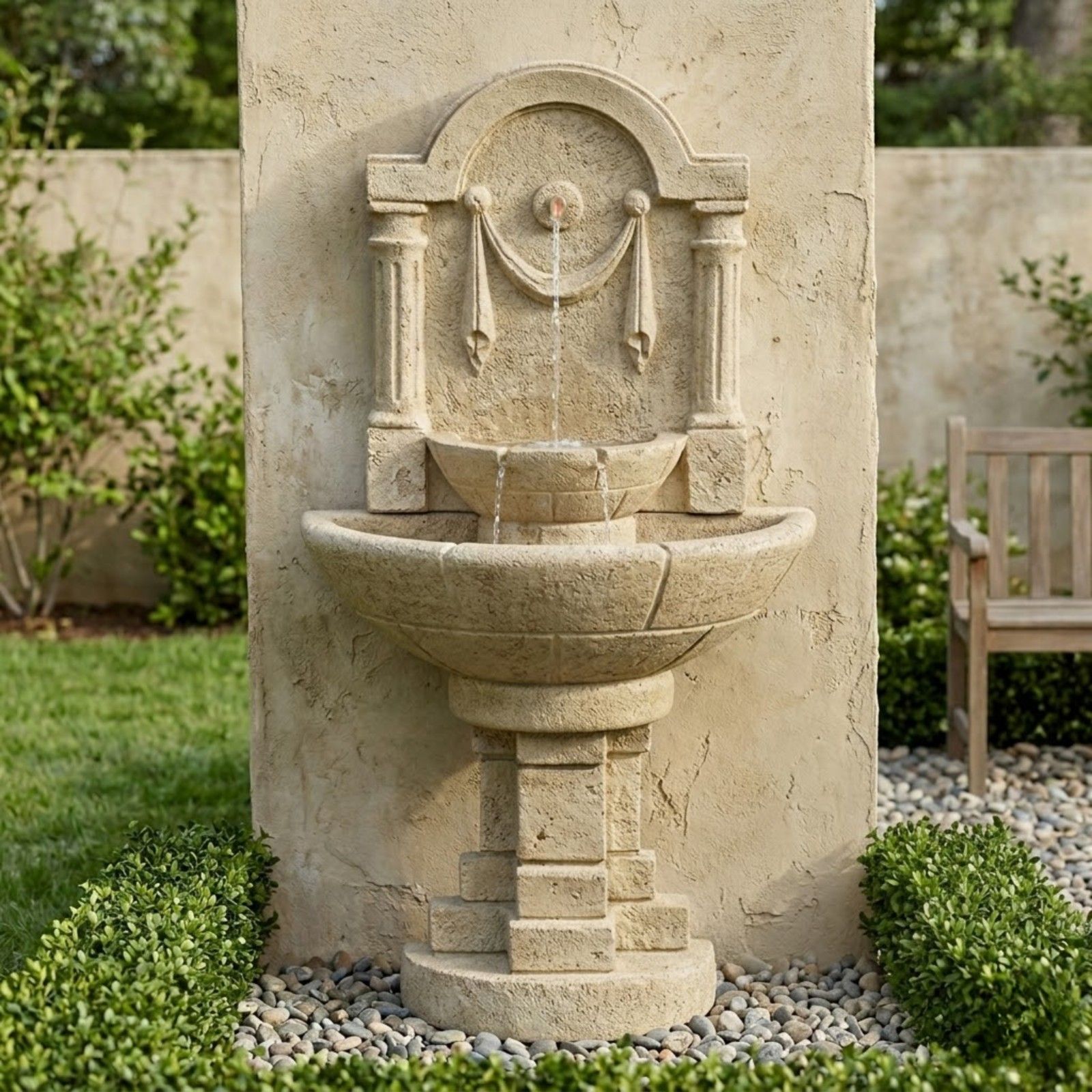 Palazzo Wall Outdoor Fountain