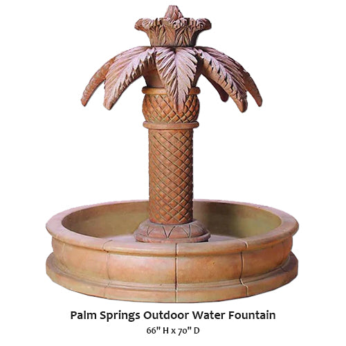 Palm Springs Outdoor Water Fountain