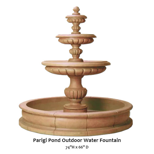 Parigi Pond Outdoor Water Fountain