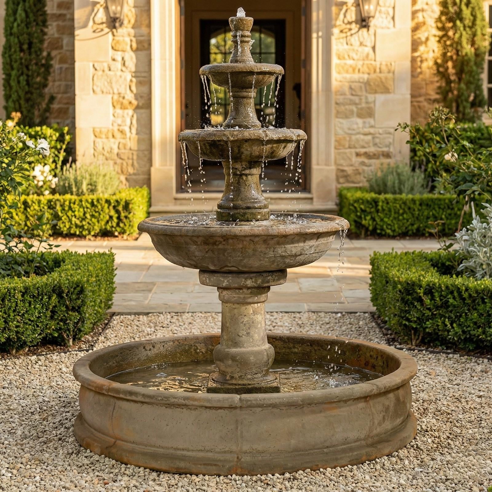 Pavana Three Tier Pond Fountain