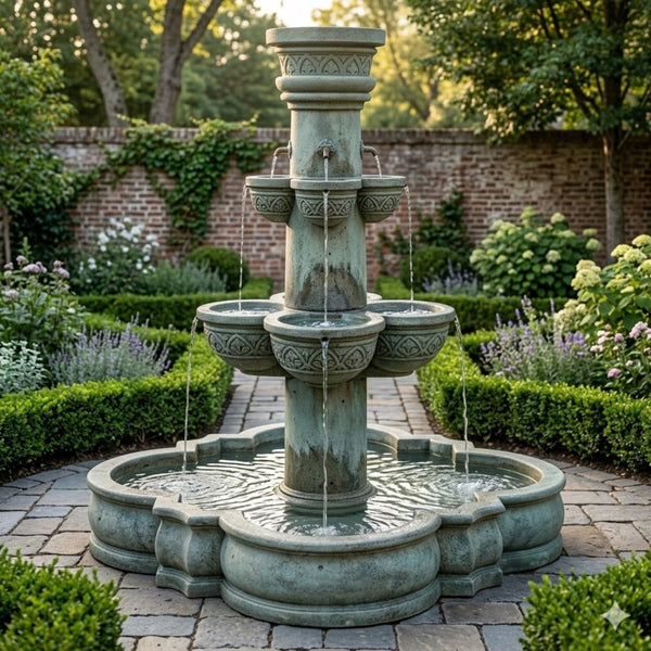 Plaza Minerva Fountain With Quatrefoil Basin