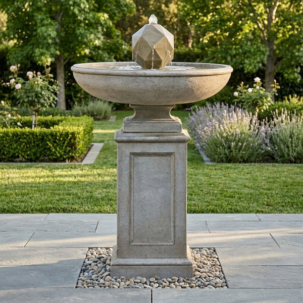 Polyhedron Contemporary Garden Fountain