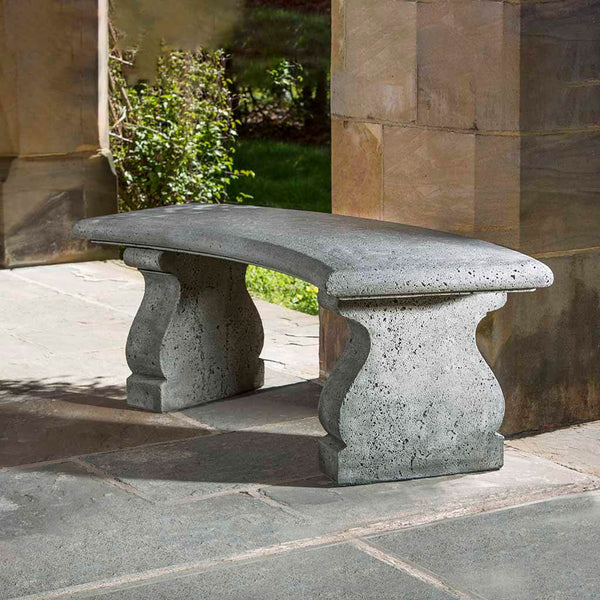 Provencal Curved Stone Bench