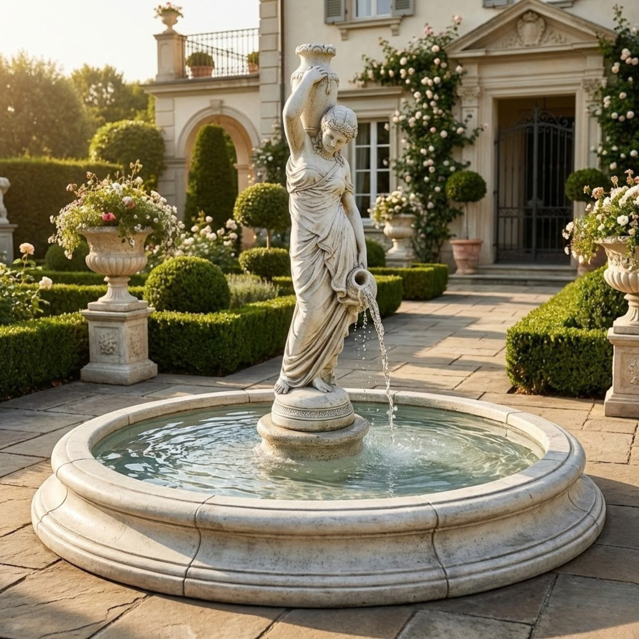Rebecca In Toscana Pool Fountain