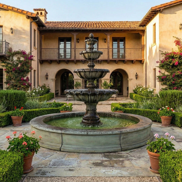 Regal Chateau Four Tier Easy Pond Large Fountain