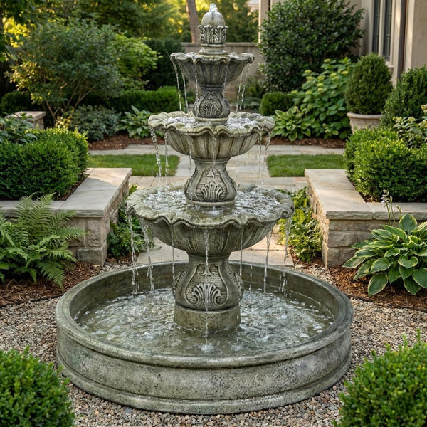 Regina Three Tier Pond Fountain