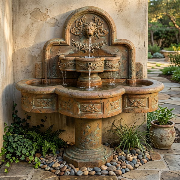 Ricco Deruta Wall Outdoor Fountain For Spout