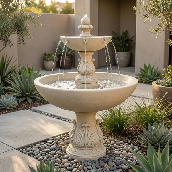 Riviera Cast Stone Garden Fountain