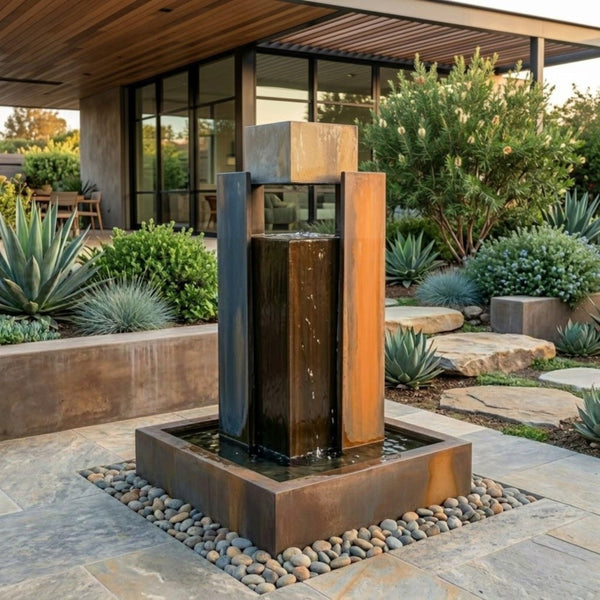 Rocket Garden Water Fountain