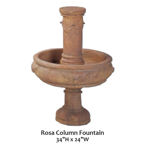 Rosa Column Fountain