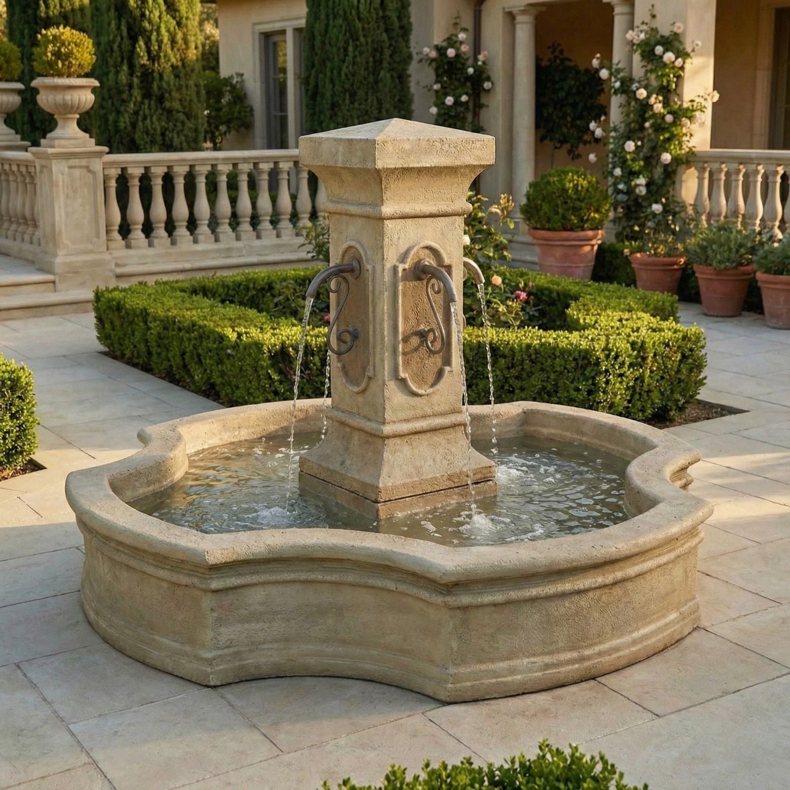 San Pietro Monaco Pond Fountain