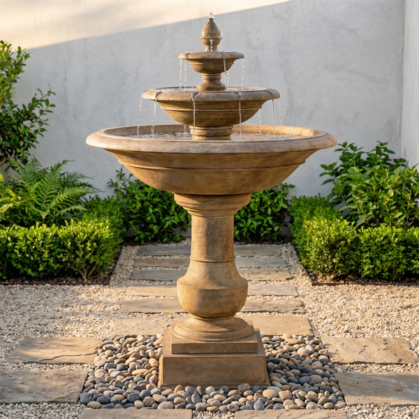 Savannah Tiered Outdoor Water Fountain