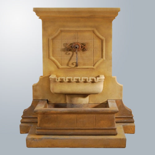 Savonna Wall Fountain With Step For Spout