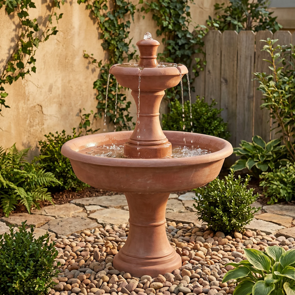 Shasta Two Tier Garden Fountain