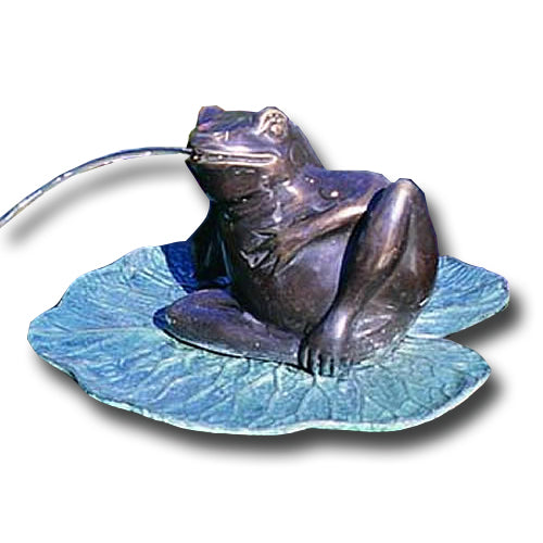 Brass Baron Small Lazy Frog Garden | Pool Accent