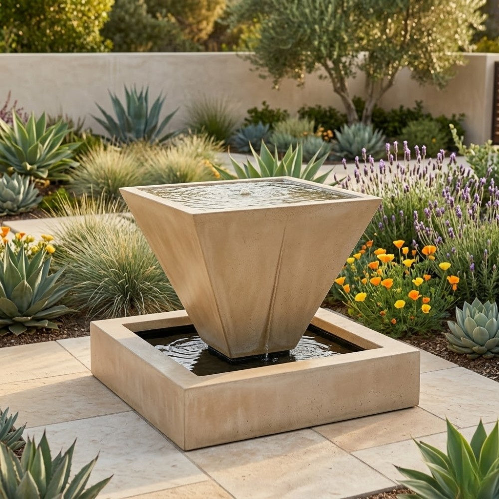 Small Oblique Outdoor Fountain
