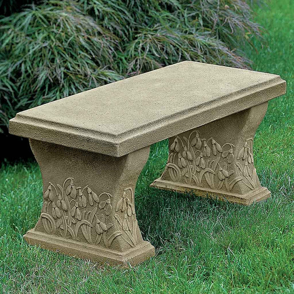 Snowdrop Garden Stone Bench