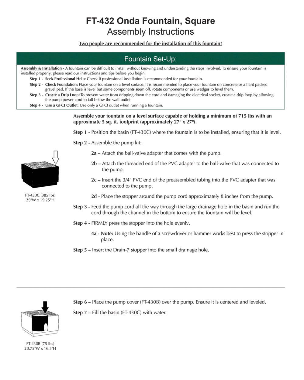 Square Onda Fountain